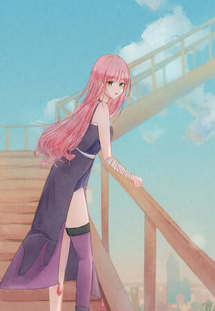 Halley stairway Halley stairway